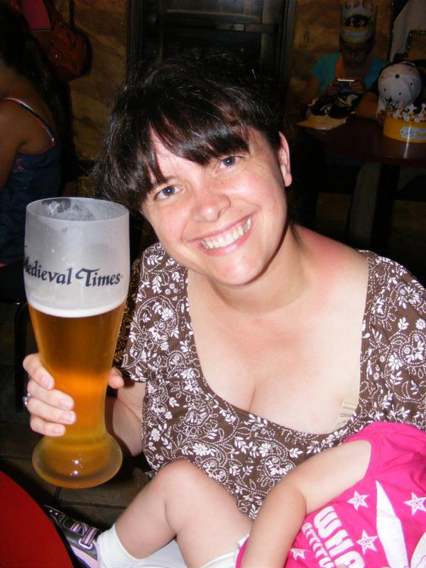 MedievalTimes (17).JPG - Mummy enjoying a nice small glass of "Peace & Quiet" juice!?...